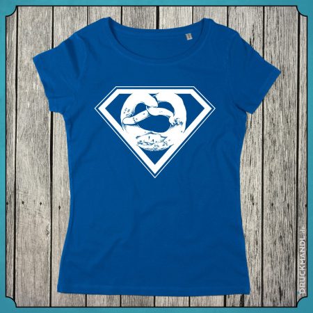 T-Shirt Superbrezn royal blau Damen