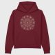 Hoodie „Bavarian Mandala“ mit cremefarbenem Linienmotiv aus bayerischen Symbolen
