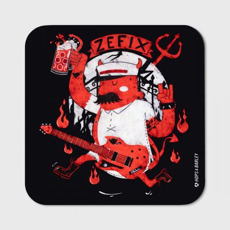 Untersetzer mit dem Motiv "Ein Münchner / Bayer im wahren Himmel"